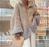 Sweater Glitter lentejuelas de punto strech, 3 colores, 4 tallas