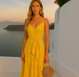 Vestido Poland botones y fajin, 5 colores, tallas (36-48)