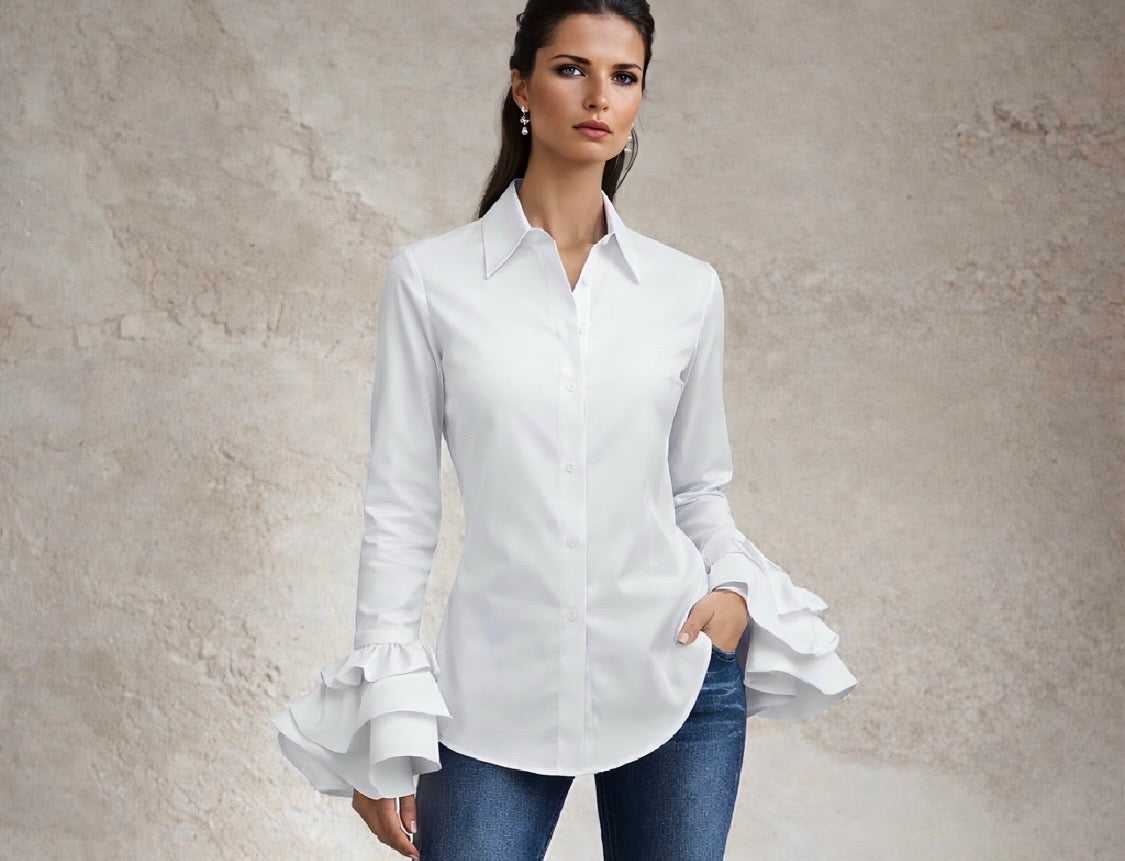 Flamenco cotton shirt, 5 colors, sizes (36-50) video
