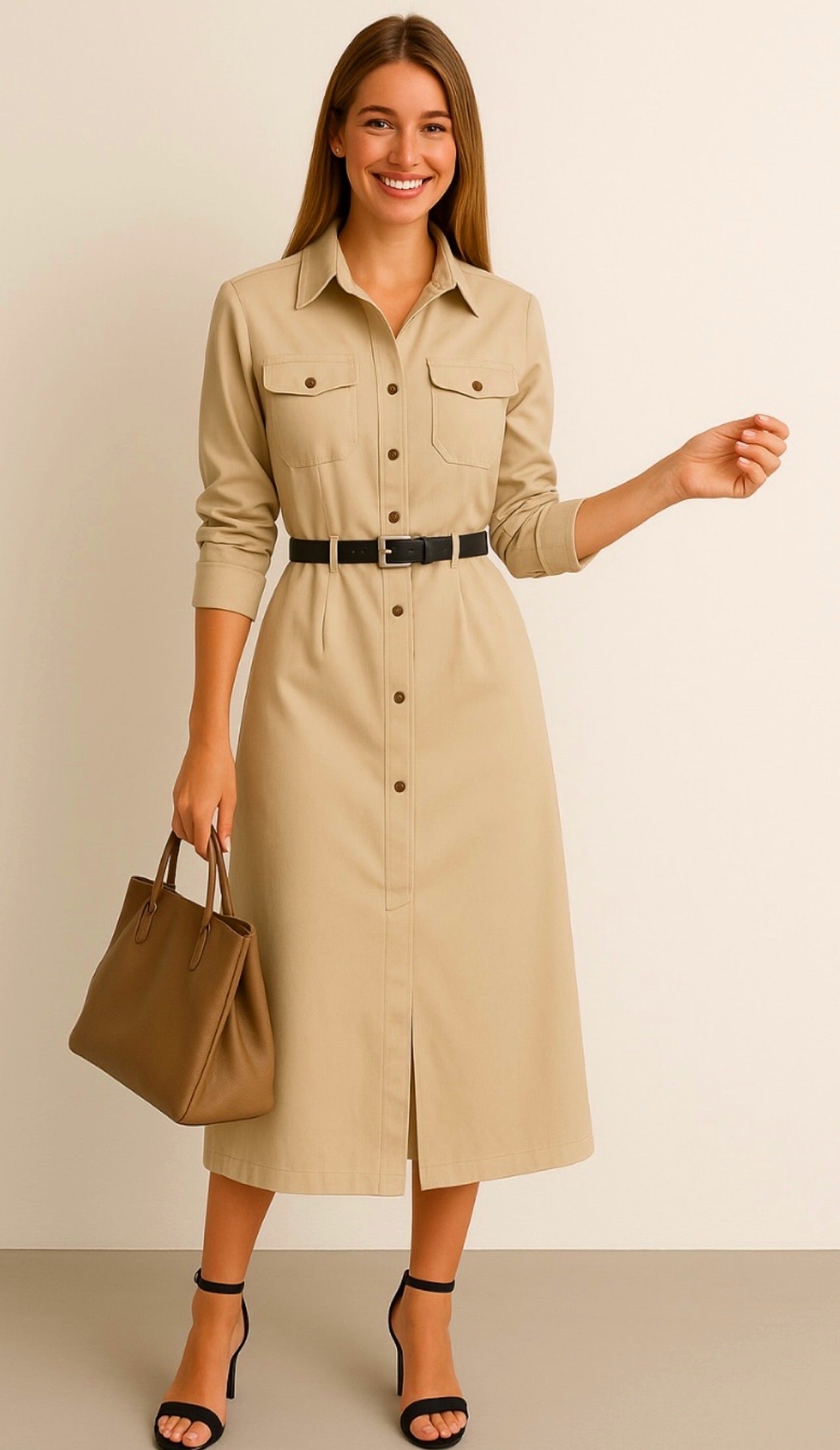 Robe chemise Lauren, 4 tailles