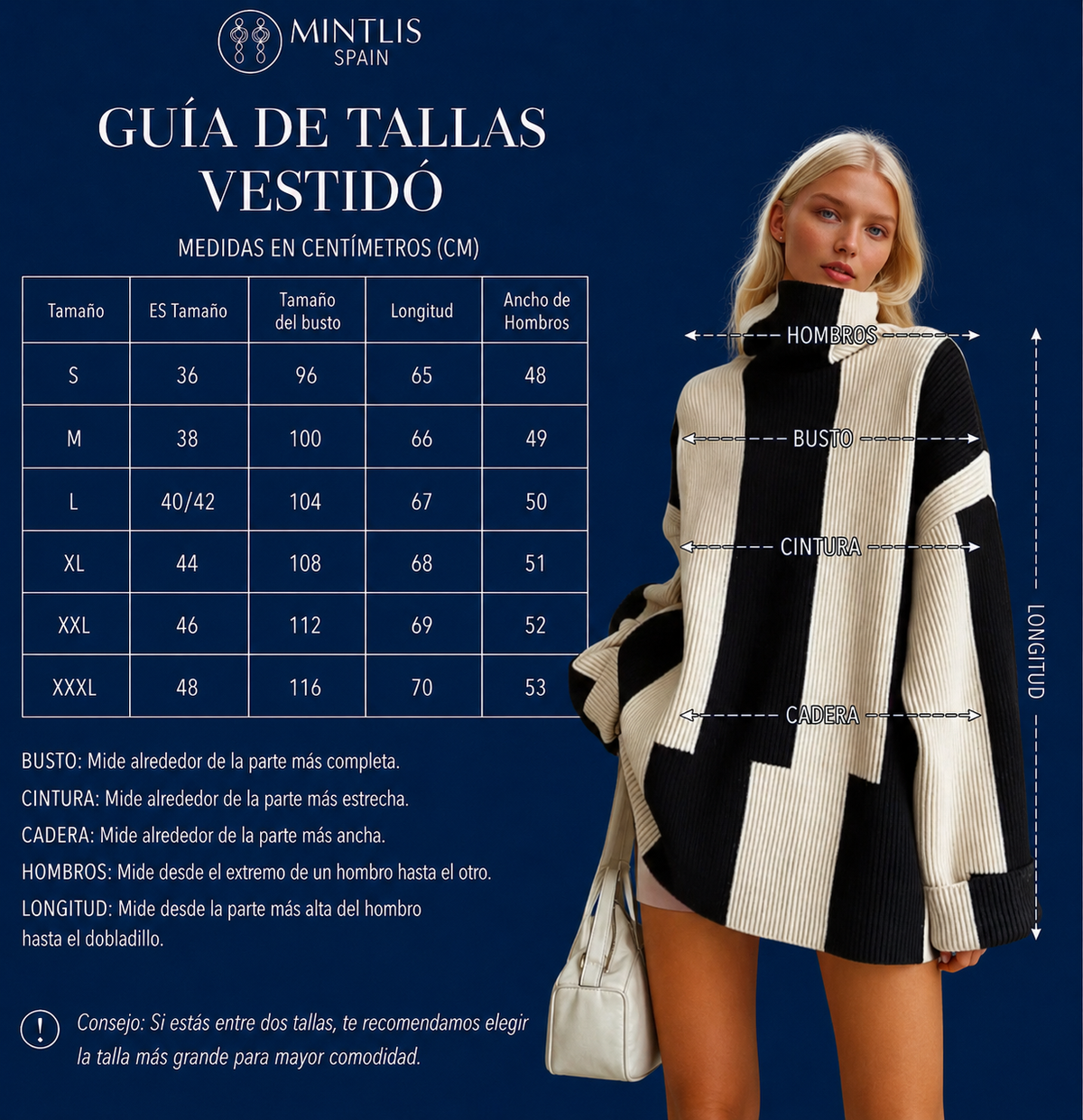 Carlota largo, tallas (36-48)video