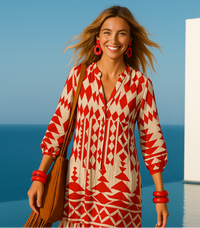 TOP SELLER Olivia viscosa camisero largo, 4 colores, tallas (36-52)