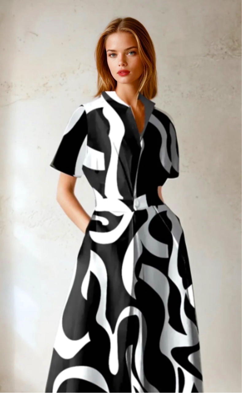 Robe coton lycra rayures tropicales, 3 coloris, 5 tailles
