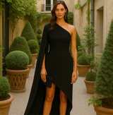 Vestido Sicilia de crepe de algodón licra, 3 colores, tallas (36-46)