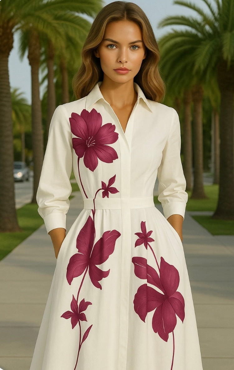Mintlis mujer, algodón vestido Teguise, tallas (36-48)