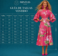Vestido Pinky flower punto algodón licra, tallas (34-52) vídeo