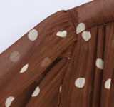 Vestido Carlota lunares de gasa , tallas (36-44)