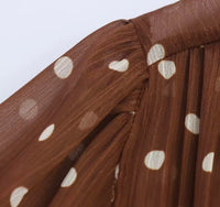 Vestido Carlota lunares de gasa , tallas (36-44)