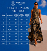 Vestido Alina halter  estampado, tallas (36-50) vídeo