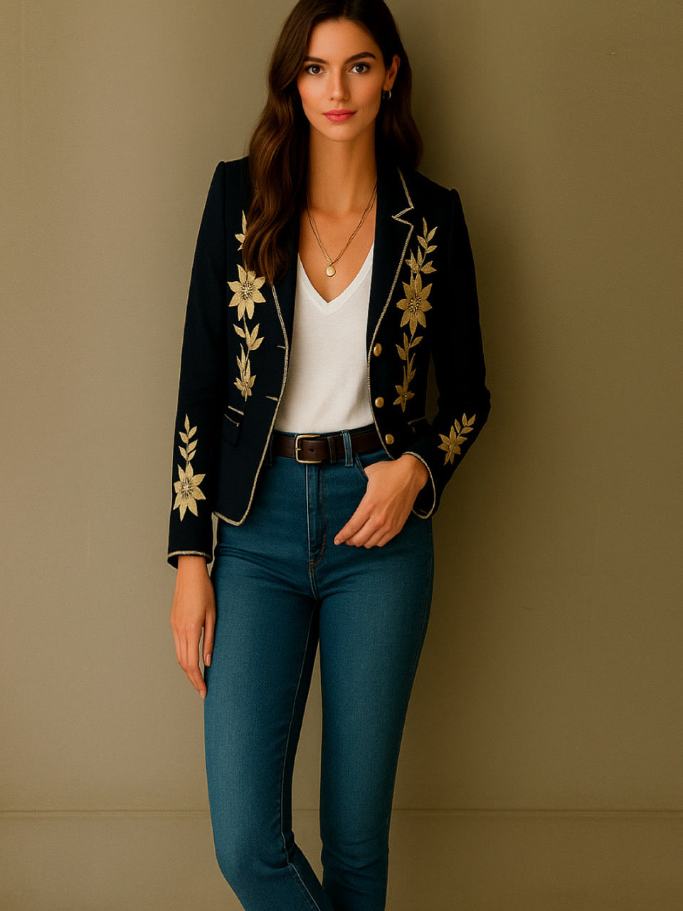 Chaqueta Finlandia bordada tallas (36-46)