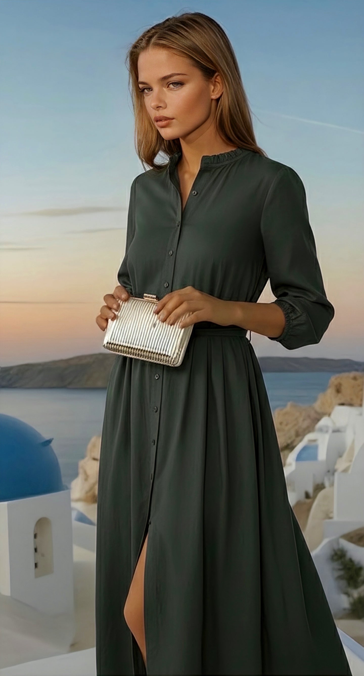 Vestido Lady punto de algodón  licra, tallas (36-48)