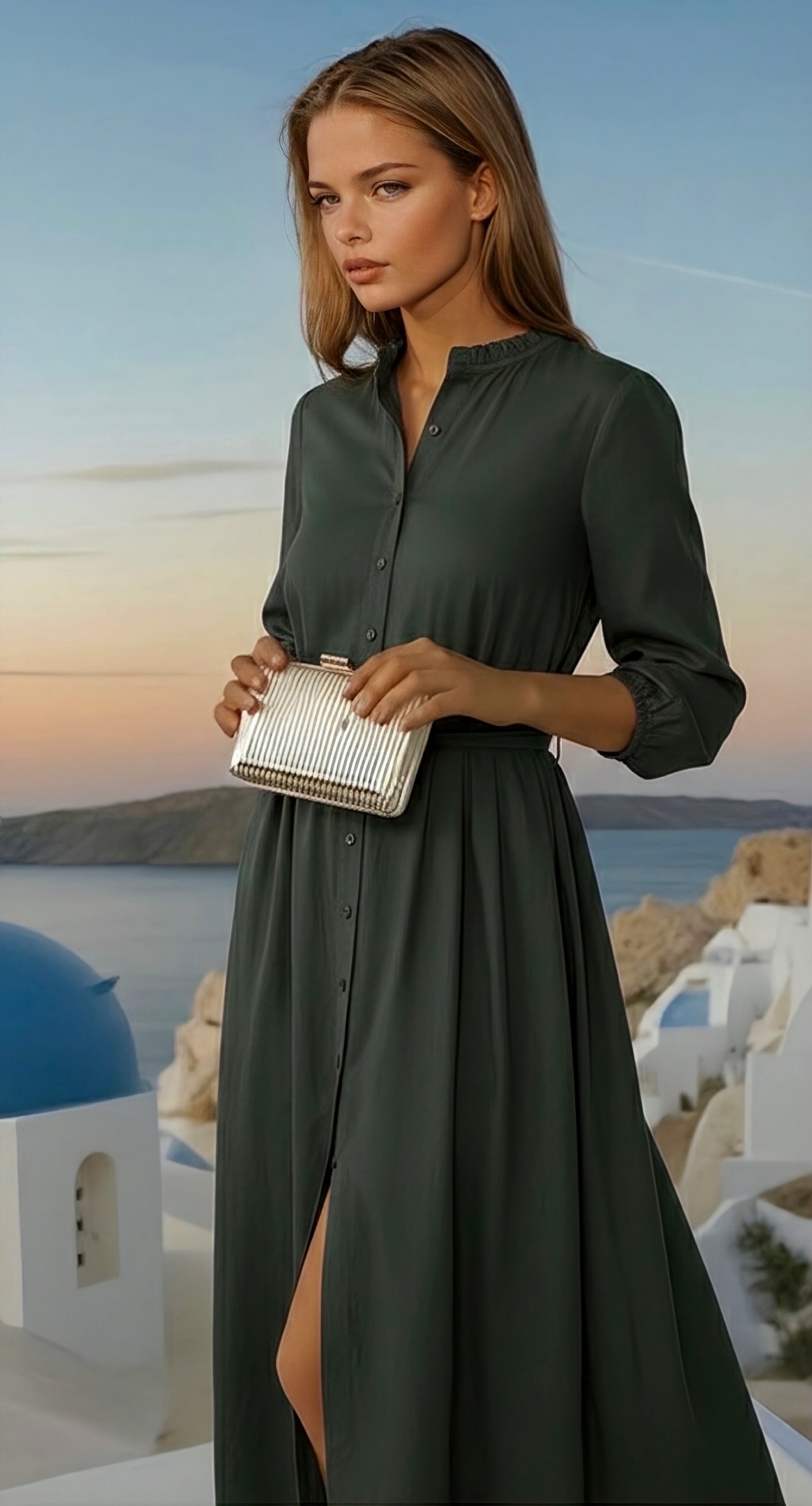 Vestido Lady punto de algodón  licra, tallas (36-48)