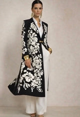 Levita Crazy de flores estampada con broche cierre y bolsillos,tallas (36-48) (vídeo)