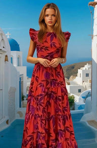 Mintlis mujer, Sandy flower volantes, tallas (36-48)