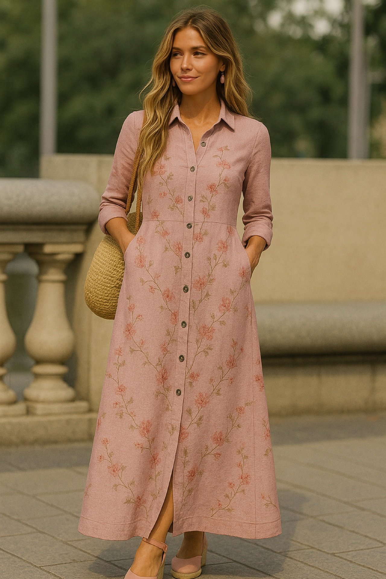 Geneva shirt dress, sizes (36-50)