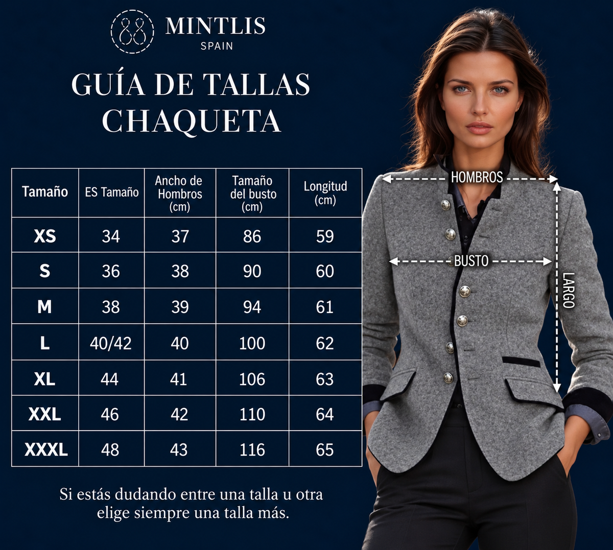 Blazer Napoli lana 100%, 2 colores, con forro, tallas (36-48) vídeo