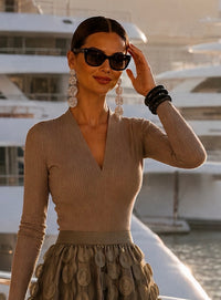 Conjunto Florence 2 piezas top & falda elástica, 4 colores, tallas top(36-46), falda cintura elástica talla única (64cm -116cm) vídeo
