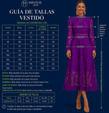 Vestido Bella largo encaje y bordado con forro, 4 colores, tallas (34-48) video