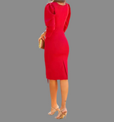 Mintlis women's cotton lycra crepe garden dress, 3 colors, sizes (36-46)