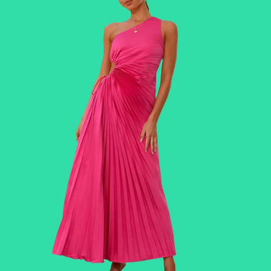 Vestido Queen de algodón poliéster satinado y plisado, 3 talla, envíos gratis 🥰 42-72hrs