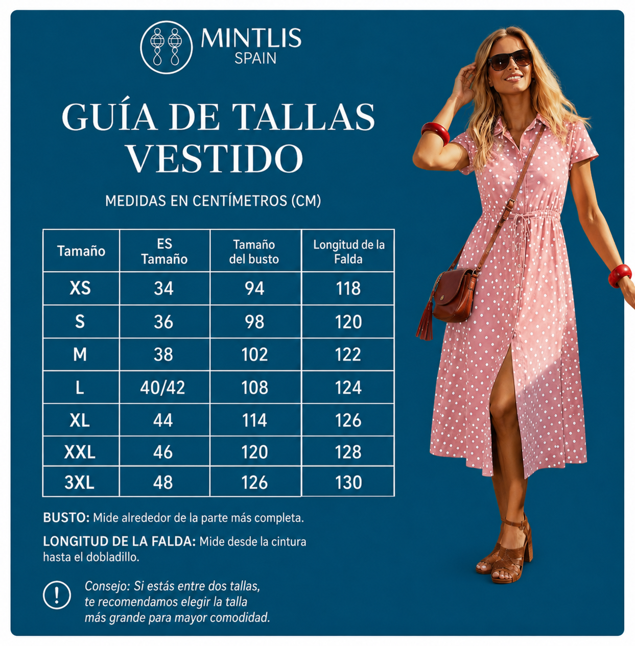 Karlota polka dot viscose shirt dress, 6 prints, sizes (34-48) video
