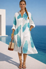 Vestido Cinderella camisero algodon, tallas (36-50)