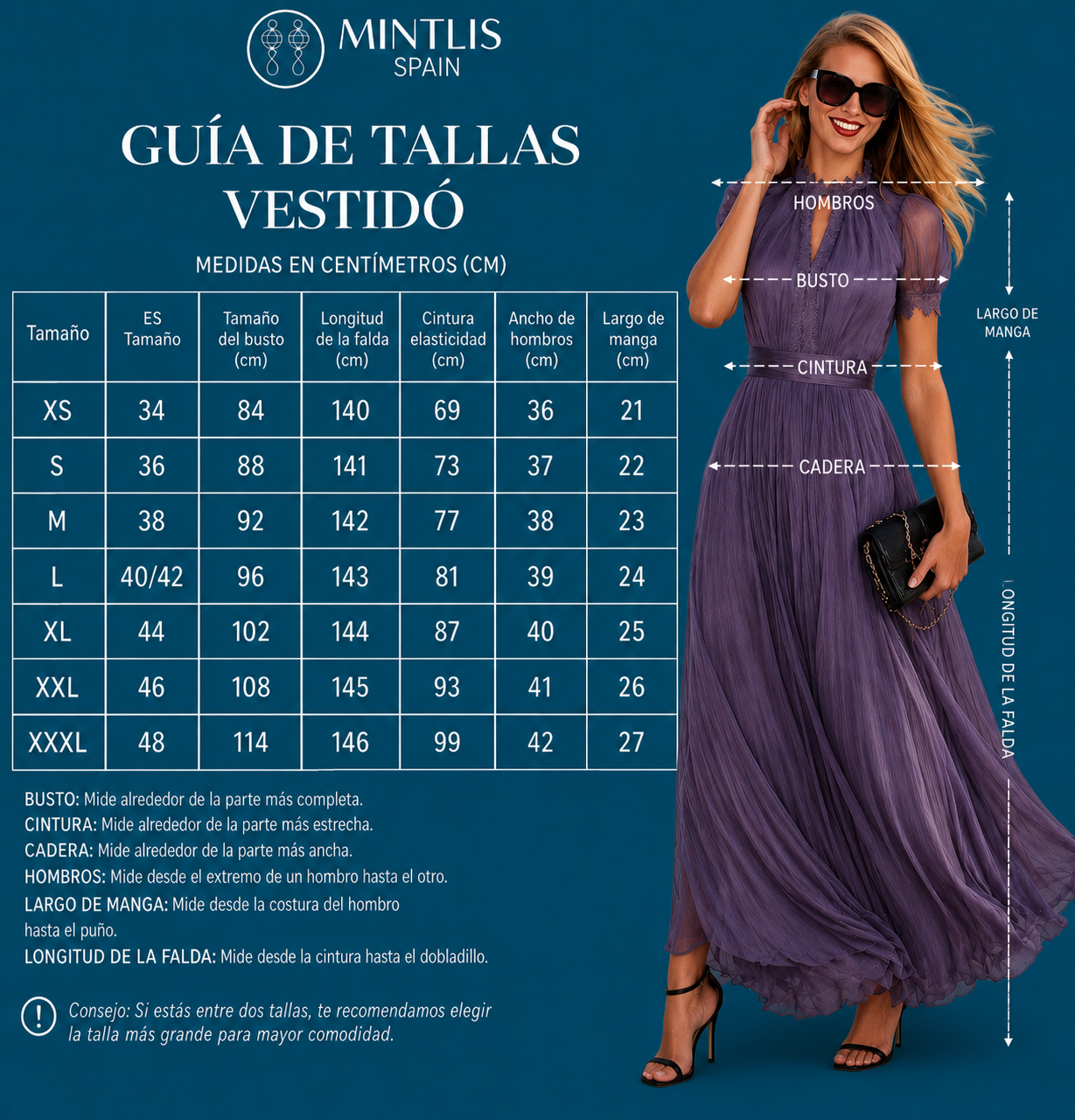 Vestido Lamberty chiffon elasticidad, 4 colores tallas (34-48) vídeo