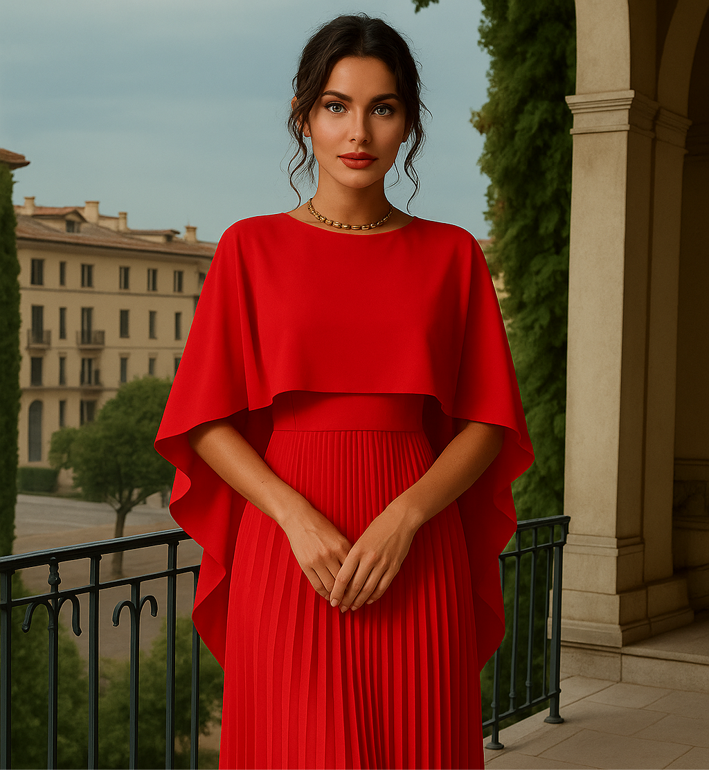Nikita stretch knit dress with pockets and long length, 2 colors, 4 sizes