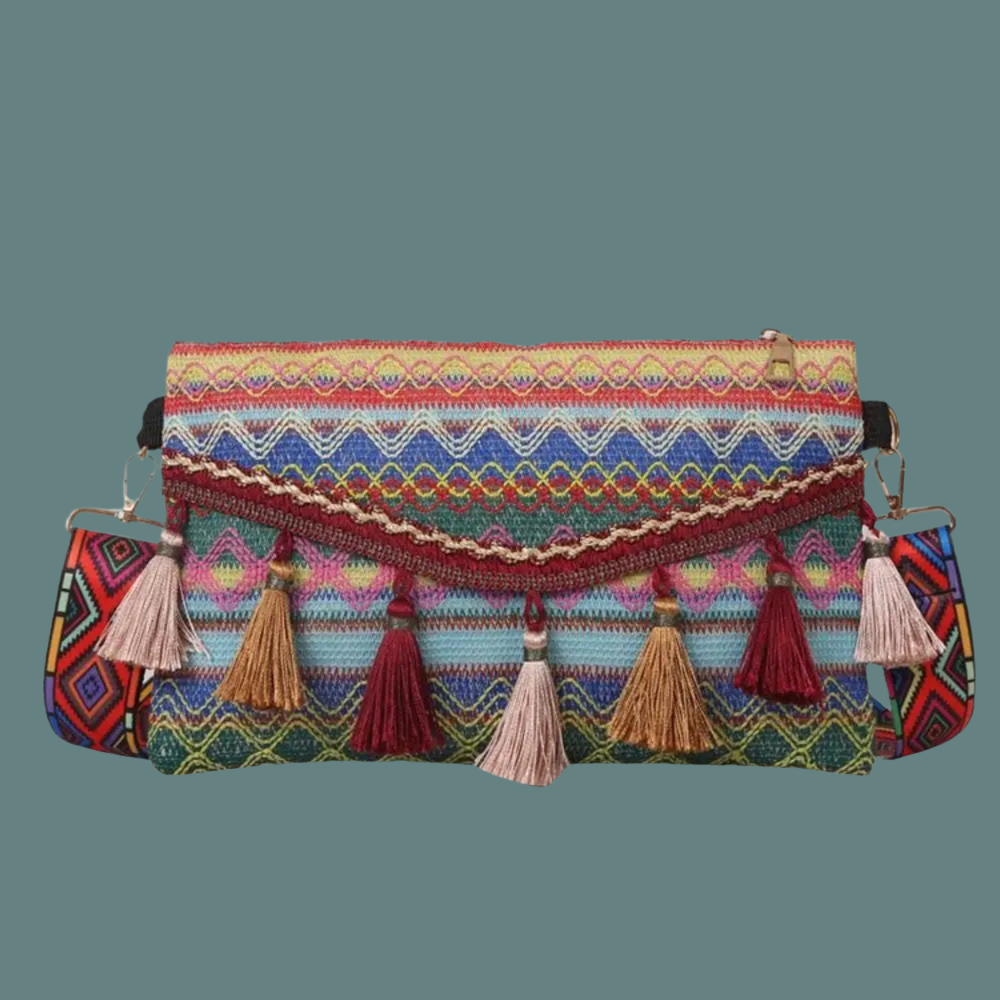 Camelia bag with tassels, 3 tassels 