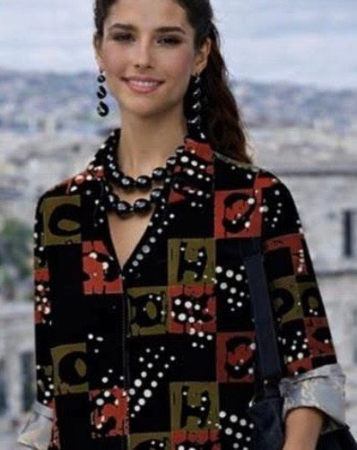 Vestido Loreto de algodón camisero, 3 estampado, tallas (36-52)