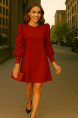 Hillary Satin Dress with sash, sizes (36-46) 3 colors