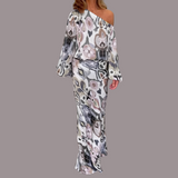 Vestido Isabella asimétrico punto strech y cintura elástica, 6 colores, 5 tallas
