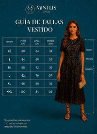 Vestido Gaby Midi algodón de encaje y bordado, 2 colores, tallas (36-46) vídeo