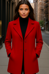 100% wool, Grace frock coat, 6 colors, sizes (36-48)