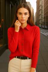 Mintlis mujer, cashemira 100% , 6 colores, cárdigan Karen,talla (38-46)