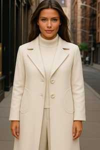 100% wool, Grace frock coat, 6 colors, sizes (36-48)