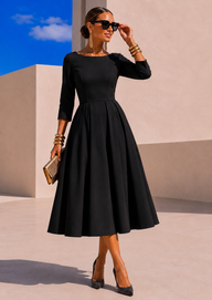 Vestido Dinastia, satén satinado licra elastane, 2 colores negro y rojo, tallas (34-50) vídeo