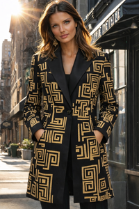 Levita Carmen bordado mezcla lana,tallas (36-48)