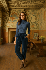 Eloísa trousers, super comfortable stretch velvet, 6 colors, sizes (36-50)