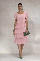 Vestido Paris de gasa, 7 colores, tallas (36-50)