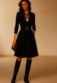 ROBE EN COTON KATTIE, 3 COULEURS, 8 GRANDES TAILLES