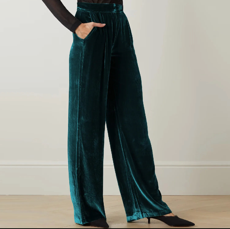 Pantalón CANDY terciopelo licra elástico y en la cintura trasera elasticidad 4 colores , tallas (36-48)