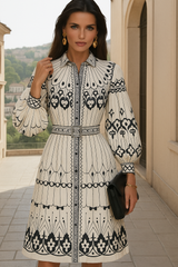 Vestido Michaela de  algodón plisado, tallas (36-46) made in India