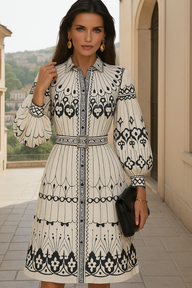 Vestido Michaela de  algodón plisado, tallas (36-46) made in India