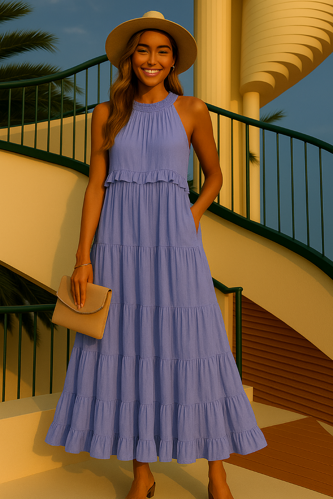 -30% OFF AZZAR dress, with pockets and inner lining, 7 colors sizes (36-50)