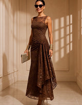 Vestido Grecia  brocado con piedras y bordado, encaje, tallas (34-48) (vídeo)
