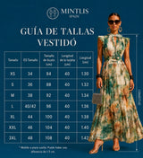 Vestido Sancha largo chiffon gasa plisado, tallas (34-48) vídeo