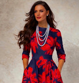 Vestido Anais de algodón y bolsillos incluido, 6 estampados, tallas (36-50)