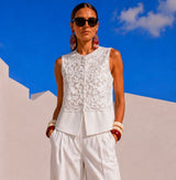 Isla lace vest, sizes (34-48)