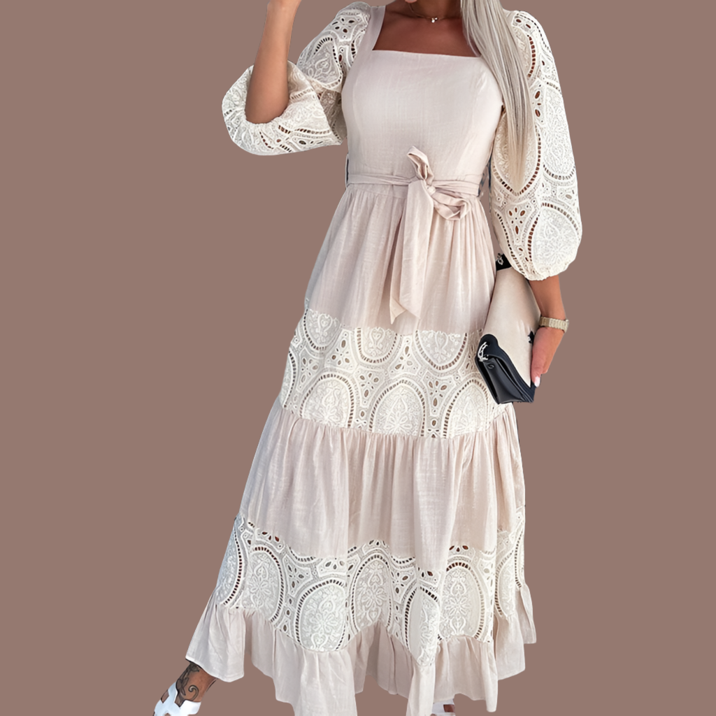 Jane dress sash embroidered HIGH QUALITY cotton (TOP SELLER) 2 colors, 4 sizes